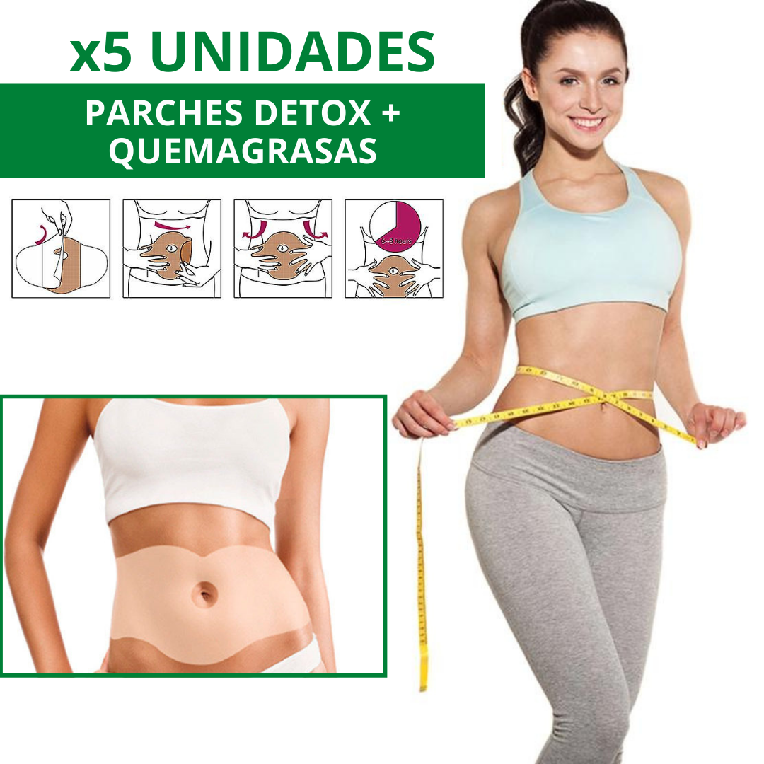 PARCHES METABÓLICOS ABDOMINALES + DETOX CON FÓRMULA NATURAL - ABDOFIT™