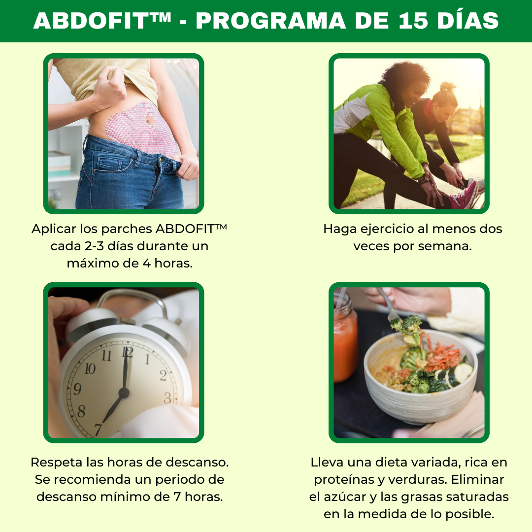 PARCHES METABÓLICOS ABDOMINALES + DETOX CON FÓRMULA NATURAL - ABDOFIT™